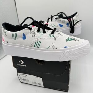 NWT Converse Skid Grip CVO Sneakers Unisex Archive Print - White Geometric 80’s